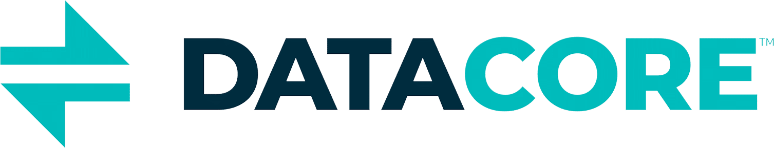 Logo DataCore – Fournisseur de solutions d'infrastructure de stockage virtualisé pour Infiny Link.